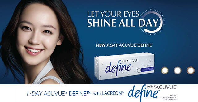 one day acuvue define with lacreon