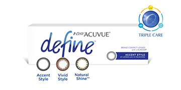 one day acuvue define with lacreon