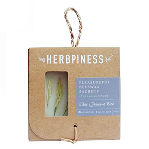 Herbpiness Beeswax Sachets Thai Jasmine Rice Essence