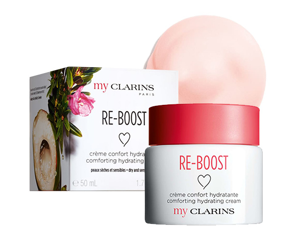 my CLARINS RE-BOOST Comforting Hydrating Cream