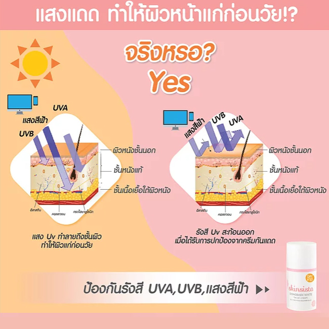 Skinsista Dongbaek White Day Cream SPF30+ PA++++