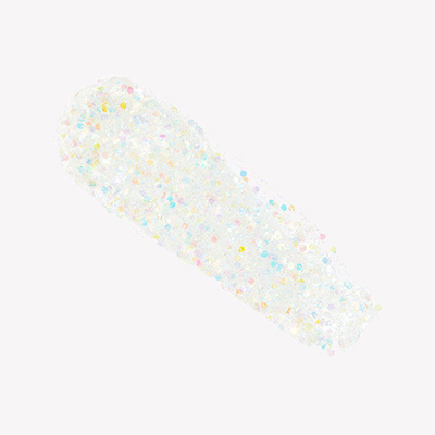 Star & Moon Silver Glitter Gel