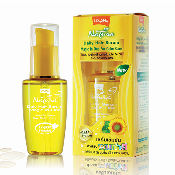 รีวิว LOLANE Natura Daily Hair Serum Magic In One For Color Care รีวิว