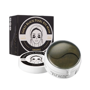 Gold Black Pearl Eye Mask