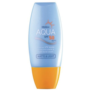รีวิว Mistine Aqua Base Sun UV Double Protection Matte & Light Facial ...