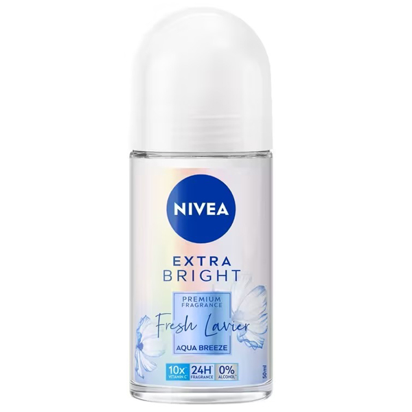 รีวิว NIVEA Extra Bright Premium Fragrance Fresh Lavier AquaBreeze ...