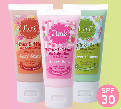 NENE WHITE&WINK BB BODY LOTION SPF 30 PA    (premium grade)