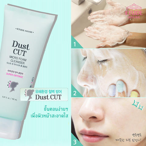 ETUDE DUST CUT MICRO FOAM CLEANSING HOWTOWASH