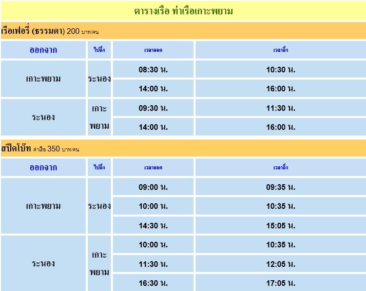 Koh Phayam ferryand boat scheduel.jpg