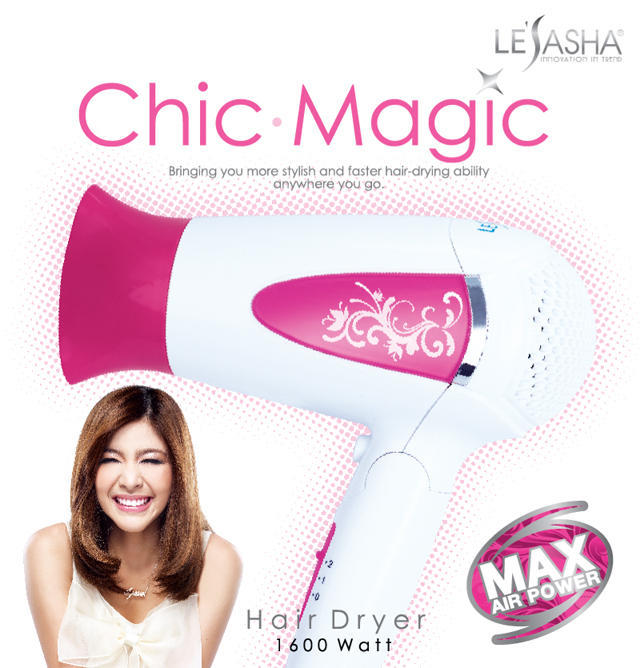 LE’SASHA Chic Magic Hair Dryer 1600 watt