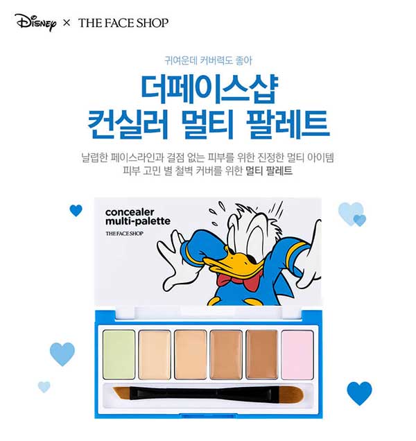 คอนซีลเลอร์ THEFACESHOP Concealer Multi-Palette (Disney)