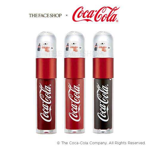 ลิปทินท์ THEFACESHOP TFS Coke Bear Tint